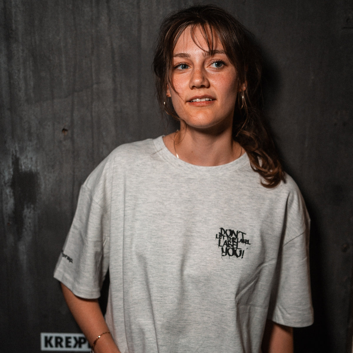 DLTLLY | OVERSIZED SHIRT | GREY MOTTLED