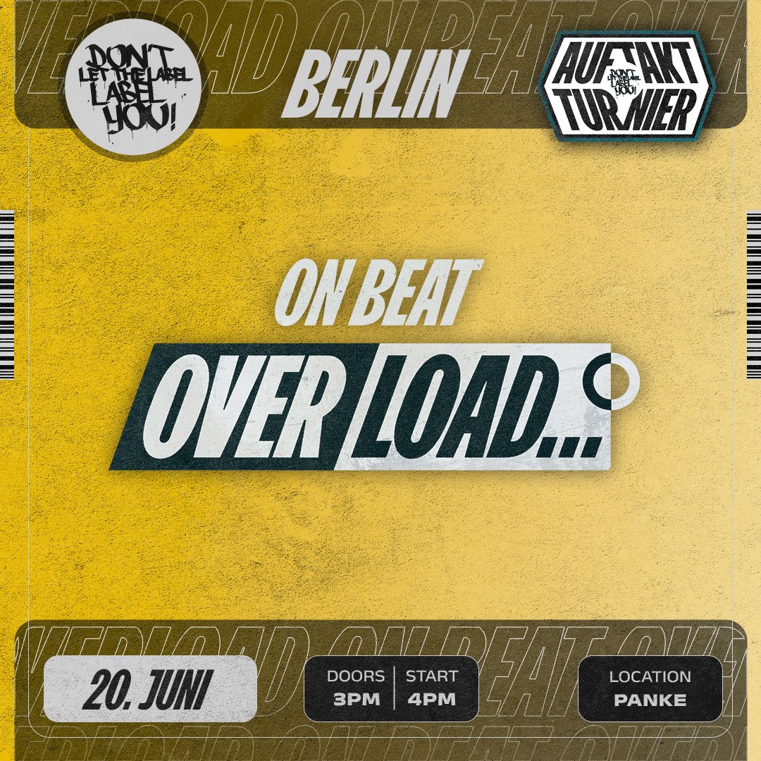 ON BEAT OVERLOAD | 20.06. | PANKE | BERLIN