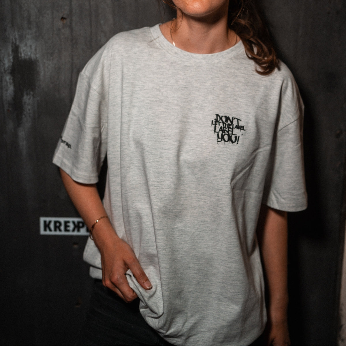 DLTLLY | OVERSIZED SHIRT  | GREY MOTTLED